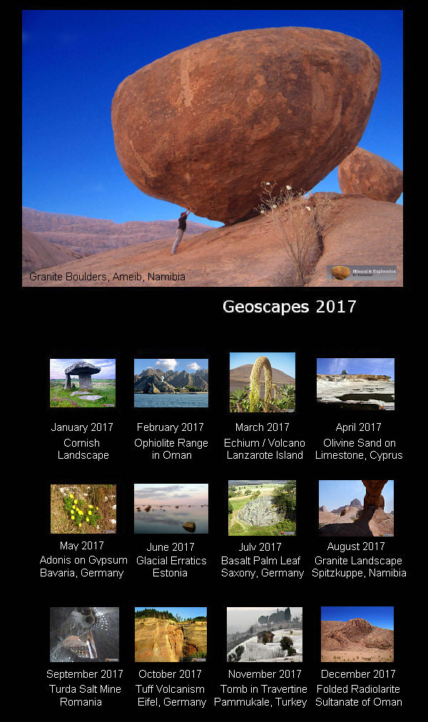 Geoscapes 2017 Desktop Calendar